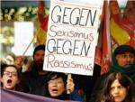 Protestas en Colonia por las agresiones sexuales masivas a mujeres en Nochevieja