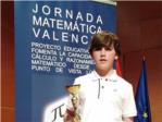 Raul Llorca Gómez, estudiante de Benifaió, logra el 2º premio en las Jornadas Matemáticas de Valencia
