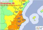 Sanitat activa l'alerta roja per calor en les comarques de la Ribera Alta i Baixa
