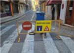 Sueca renova el paviment del carrer Vall que provocaran alguns canvis en el trànsit de vehicles