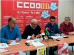 UGT y CC.OO. presentan en Alzira los actos conmemorativos del próximo 1 de mayo