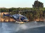Un helicòpter va dur a terme ahir el primer tractament aeri en la part baixa del riu Xúquer contra la mosca negra