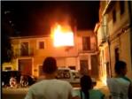 Vídeo del Consorci Provincial de Bombers amb imatges de l'incendi d'una vivenda a Fortaleny