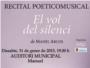 Manuel acollirà el proper dissabte el recital poeticomusical ‘El vol del silenci’