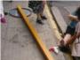 Una mujer resulta herida en Carcaixent por la caída de una señal de tráfico