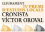 Andreu Reig guanya el IV Premi “Cronista Víctor Oroval” de Carcaixent