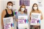 Cullera repartix mascaretes contra la pandèmia de la violència masclista
