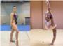 Destacada actuació de les gimnastes de Sueca Cora i Gyselle Serrano
