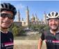 Mario Bou i scar Vicens, vens de Guadassuar, han realitzat en bicicleta el Cam de Sant Vicent