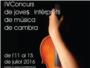 Montserrat presenta el IV Concurs de Música de Cambra de Joves Intèrprets